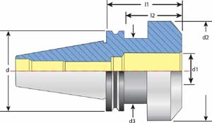 ISO 30 Tool Holder Diagram