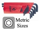 Metric Hex L-Key Sets